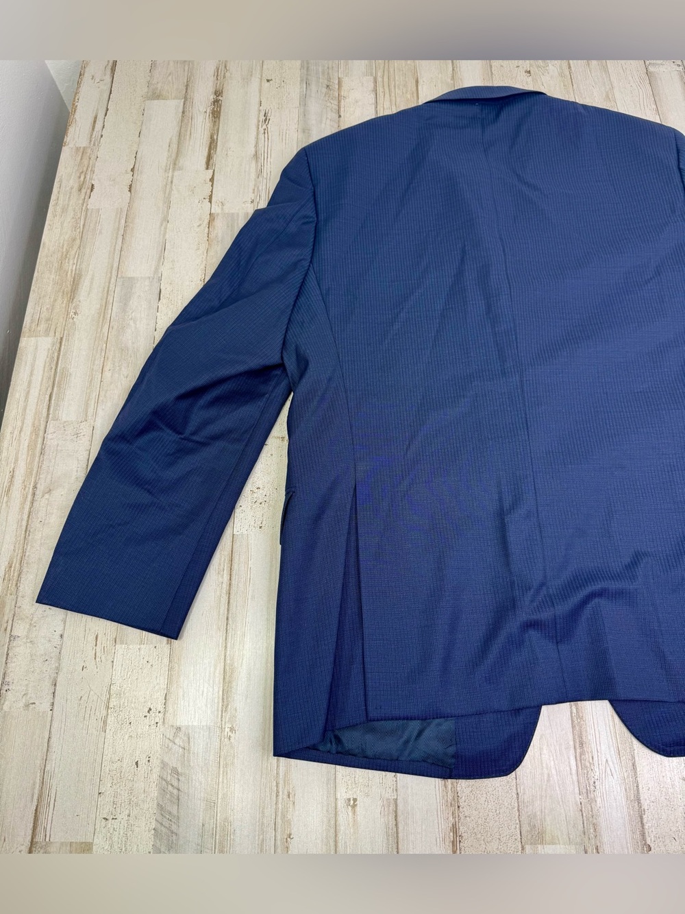 Jos A Bank Reserve Blazer Mens 44R Blue Super 120s Wool - Picture 8 of 12